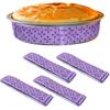 4 Pcs Cake Strips, Washable Reble Cake Pan Wraps for Even Baking Convenient Cakes Bakings Supplies for Kitchen Bakery Restaurant To Evenly Moist