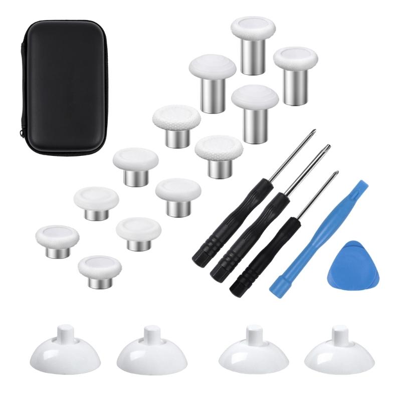 Replacement Thumb Sticks Joystick Analog Thumbstick Grip for Game Controller Thumb Grip with Prying Tool Screwdriver