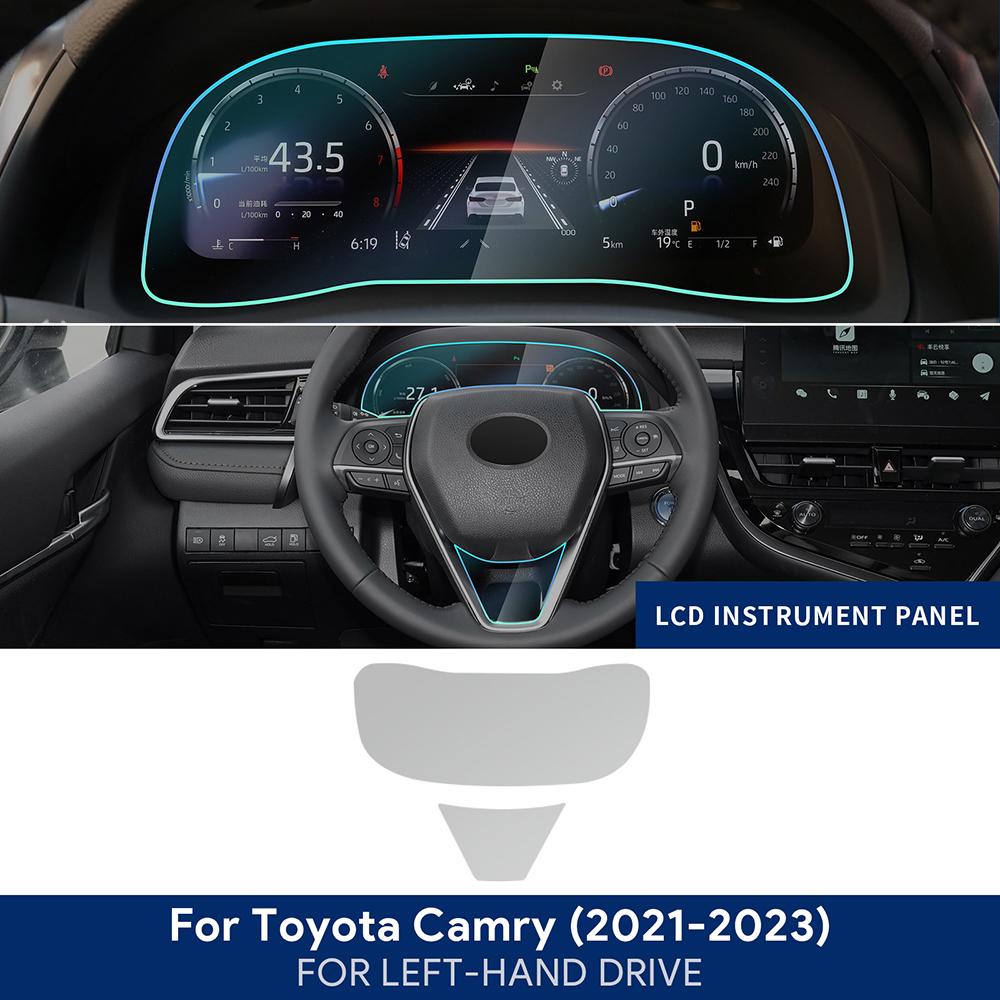 TPU Protective Film for Toyota Camry 2021-2023 Interior Anti-Scratch Transparent Sticker