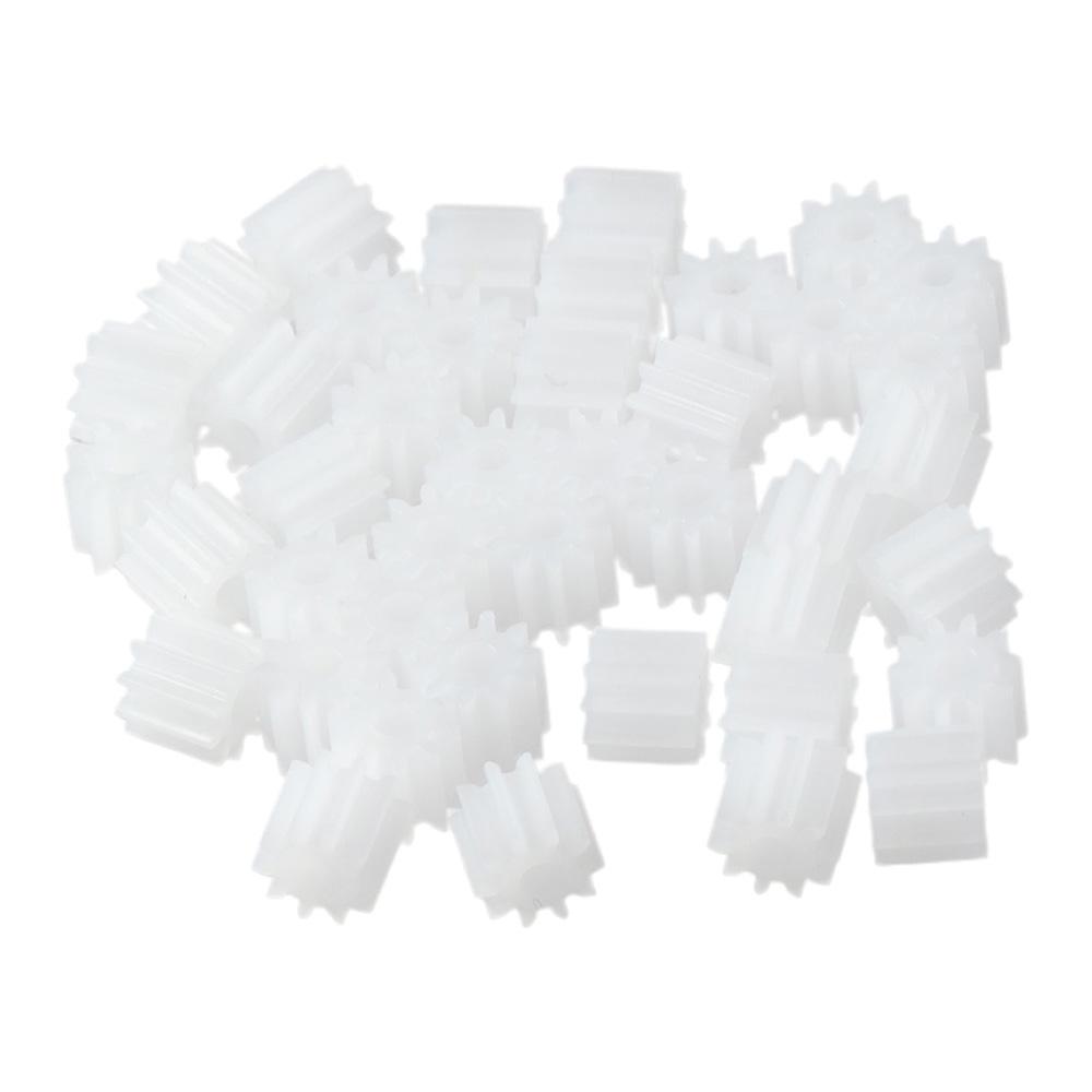 50Pcs White Reduction Gears Model 102A Motor Transmission Useful Toy Accessories  RC Car Robot