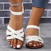 Large size flat-soled sandals for women's summer new flat-soled sandals for women
