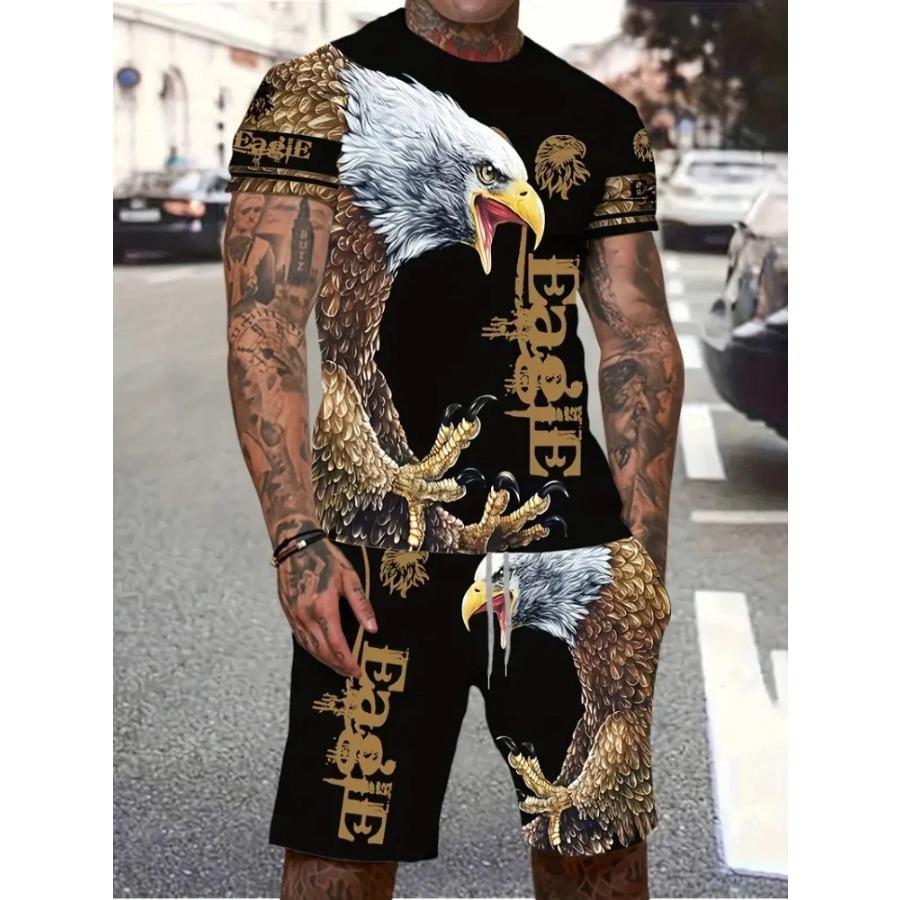 

New Lion King Pattern Men s T-shirt Collection Summer Animal 3D Printed Clothing Short Sleeves And Shorts 2 Fashion Trends S