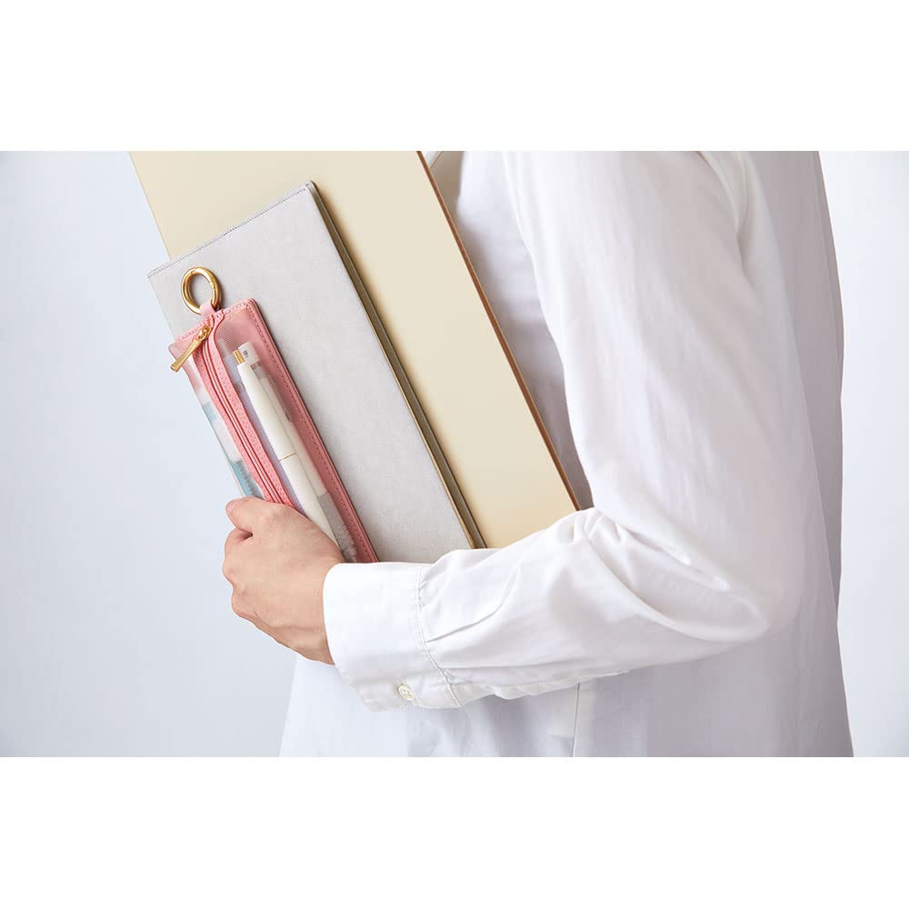 King Jim Emily Flat Pencil Blue Case, A4, Gray, EY2190-BG