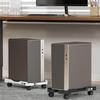 Adjustable Mobile CPU Stand, Ventilated Computer Tower Stand PC Tower Stand with 4 Caster Wheels Fits Most PC, Under Desk Holder