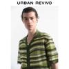 UR Men's Casual Color-block Striped Knit Cardigan