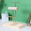 Simple Wood Necklace Holder Organizer Space Saving Jewelry Display Stand  Retail Display