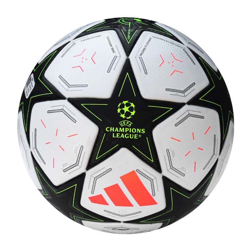Adidas Size 45 Soccer Ball Pu Seamless Thermal bonding Unisex White/Black/Bright Yellow Fluorescent IX4061