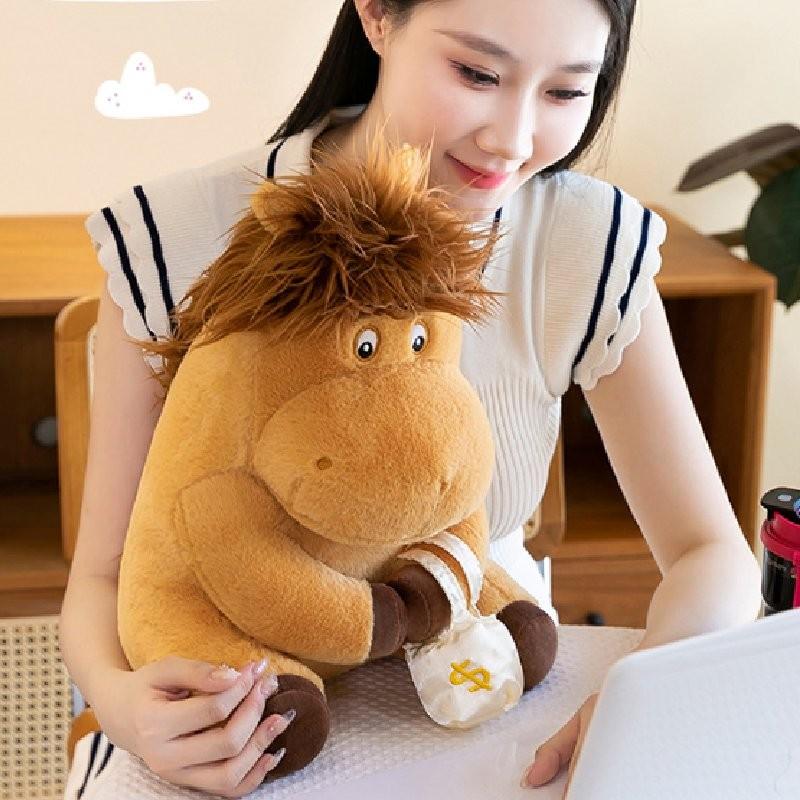 Adorable Plush Toy Horse Farm Animal Stuffed Animal Mascot For Kids Gifts