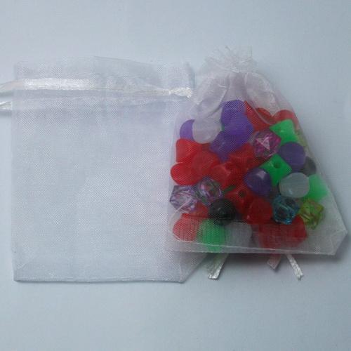 Top Sale 10pcs 7x9/9x12cm Drawstring Organza Jewelry Packaging Display Jewelry Pouches For DIY Jewelry Wedding Gift Beads Bags
