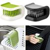Car Interior Openable Cleaning Brush Double Sided U Type Foldable Folding Tray Sponge Diamond Brush U Shape Kitchen Washing Tool