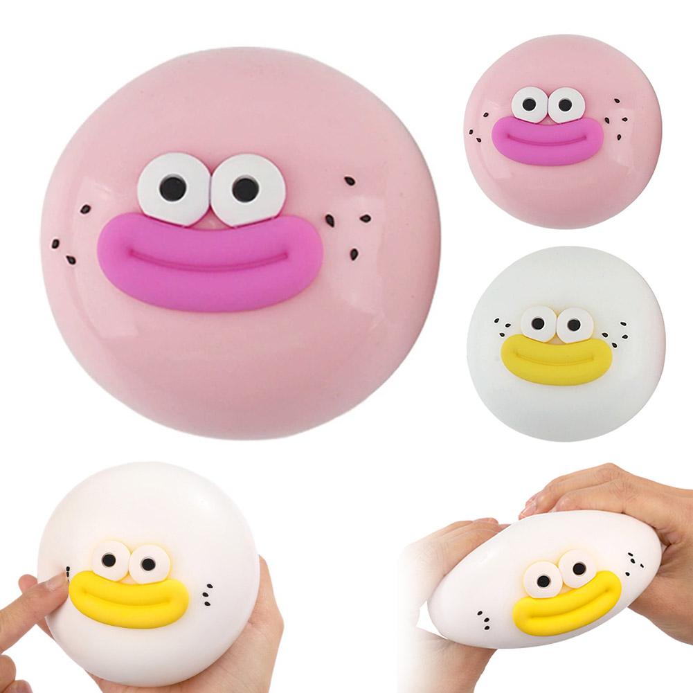 Schattig Grote Ogen Broodje Squishy Speelgoed, Reusachtig Vloeibaar Grappig hi Knijpspeeltje, Fidget Speelgoed Kawaii Feestartikelen Kinder Verjaardagscadeaus Willekeurig