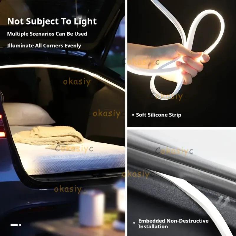 Rear Trunk LED Light Bar Strips Trunk Interior Decorative Lamp Strip Fit For Lexus RX Auto Interior Accessory Atmosphere