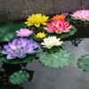 10cm/17cm Lotus Artificial Plantă Falsă Decor Iaz Nufăr Artificial Spumă Plutitoare Lotus Acasă Grădină Acvariu Floare Falsă
