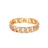 Women Rhinestone Inlaid Cuban Link Chain Bracelet  Jewelry Gift