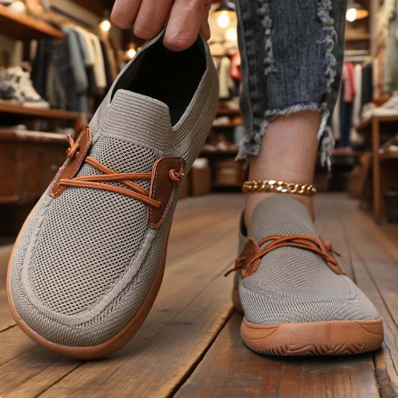 Wide Toe Box Barefoot Shoe for Women Zero Drop Sole Minimalism Walking Shoes Breathable Non-slip Flats Loafer Mens Driving Shoes