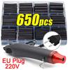 Black Heat Shrink Tube Kit Thermoresistant Tubing Shrink Wire Wrapping Electrical Connection Cable Insulation Sleeves Protecter