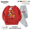 2024 Lightning McQueen Boys' Fall Hoodie Set – Cool & Stylish Children's Clothing for Spring & Autumn