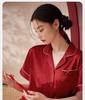Xuanliang New Chinese Style Pajamas Women's Summer Ice Silk Short-Sleeved Pants Red Wedding Simulation Silk Home Furnishing Set