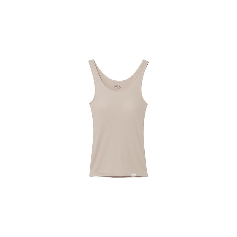 ReFa Vital Tech Moist Rib Tank Top Camisole Beige Size LL