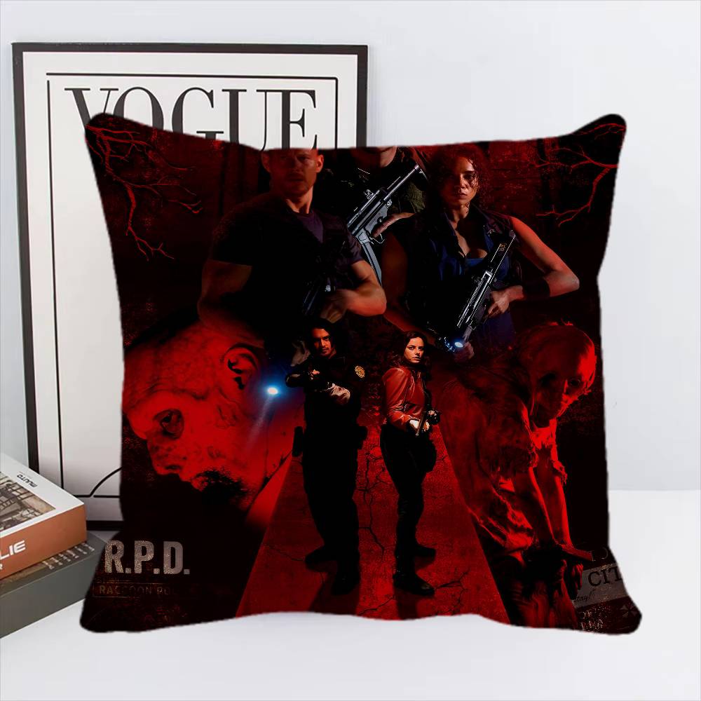 GAME E-Evils Cool R-Resident Pillow Case Square Pillow Bedroom Sofa Leisure Comfort Cushion Home Decoration