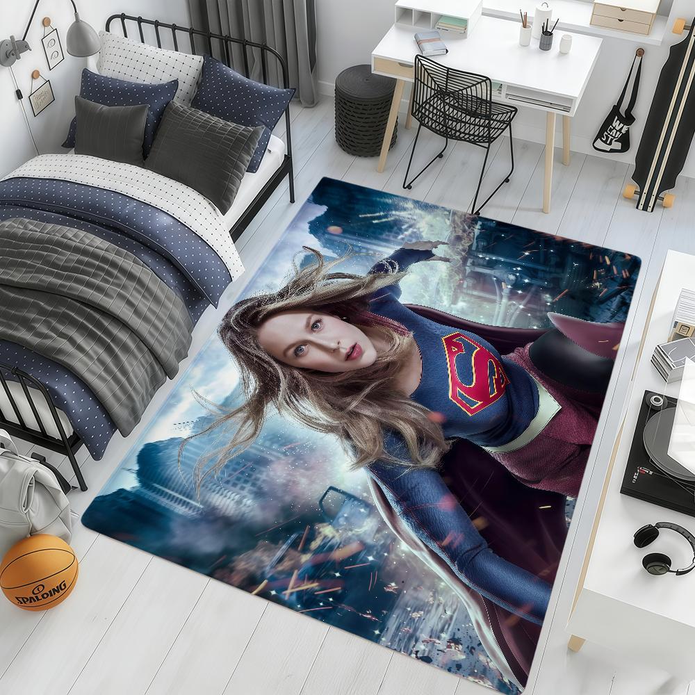 movie cool art S-Supergirl ML hogar Bedside Rug Kitchen Bath Floor Mat Hallway Balcony Carpet Entrance Doormat Decor Home