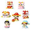 Chinese Culture Micro Building Block Model Kawaii Dancing Lion 3D DIY Puzzle Figure Assembled Magic Bricks Toys For Kids Gift