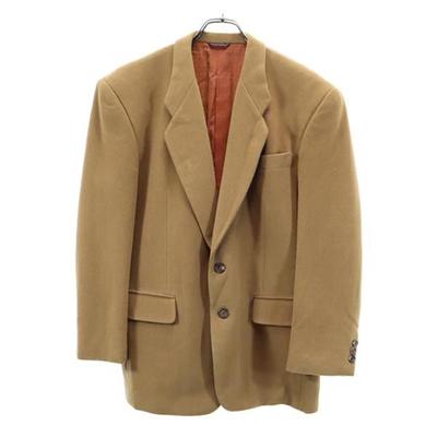 Santa Fe Cashmere Wool Blend Tailored Jacket Brown Men's Used