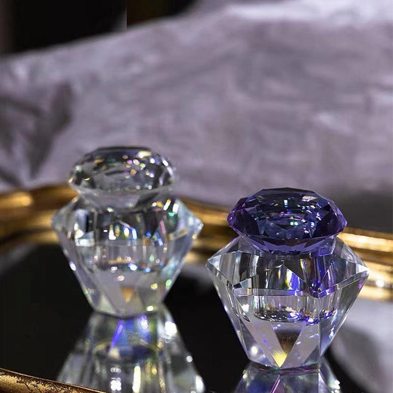 1 szt. Akrylowy płyn do naczyń tęczowy przezroczysty szklany kubek z pokrywką miseczka do pudru akrylowego zestaw narzędzi do zdobienia paznokci