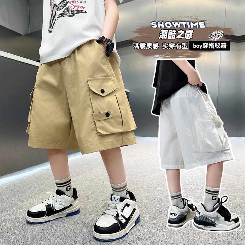 Men's Pants, Children's Summer Work Pants, 2026 New Trend, Boys' Summer Thin Shorts, Young Master's Casual Pants