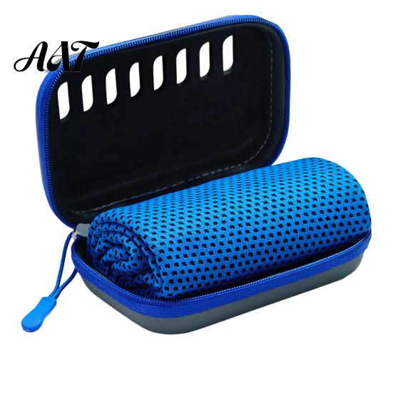 Cooling Towel for Hot Weather with Carrying Case, 30x80cm Instant Microfiber Ice Portable Travel Towel, Quick Drying Gym Workout Yoga Running