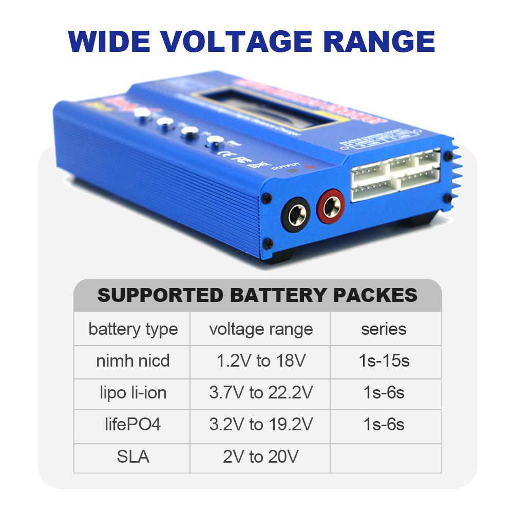 Digital Imax B6 80W Lipo Battery Balance Charger With T /XT60 /Tamiya /Mini Tamiya For 2S 3S 4S 5S 6S RC Lipo Car Boat Toy