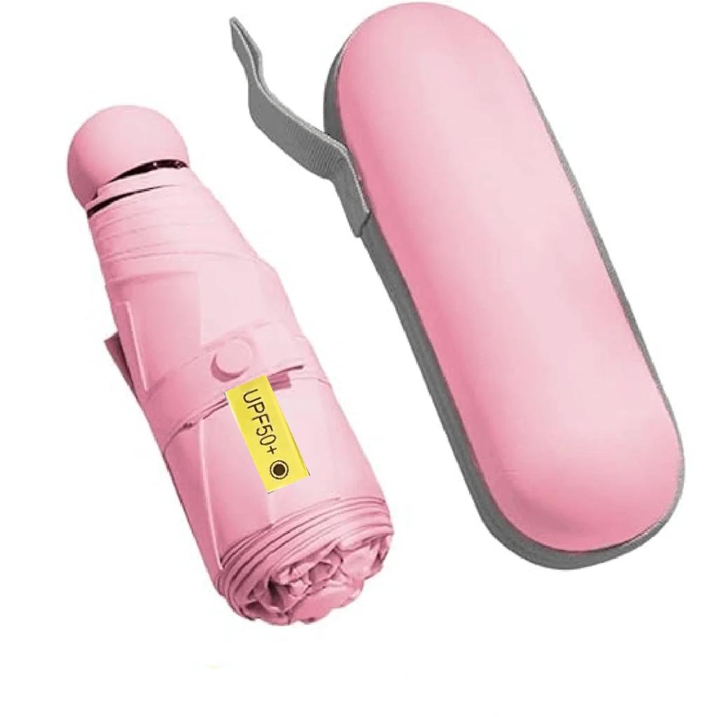 Ultralight And Compact Portable Capsule Umbrella Uv Protection Umbrella Mini Five-Fold Umbrella