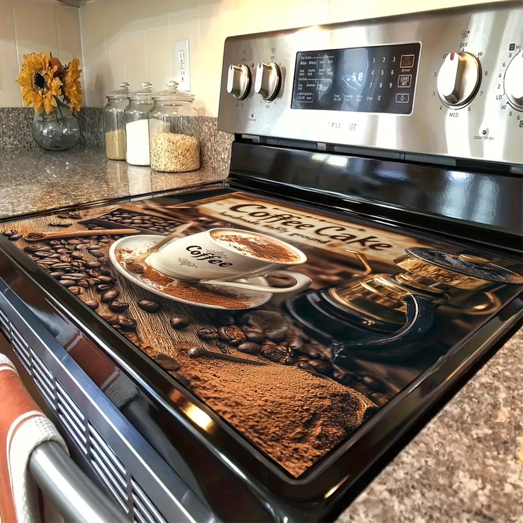 1Pcs Rubber Drying Mat With Coffee Pattern Print For Coffee Shop Restaurant Kitchen Carpet Tableware Durable Diatom Mud Table Mat Pet Mat Coffeeware