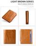 Trifold Retro RFID Leather Wallet for Men - Short Anti-Theft with Multiple Card Slots