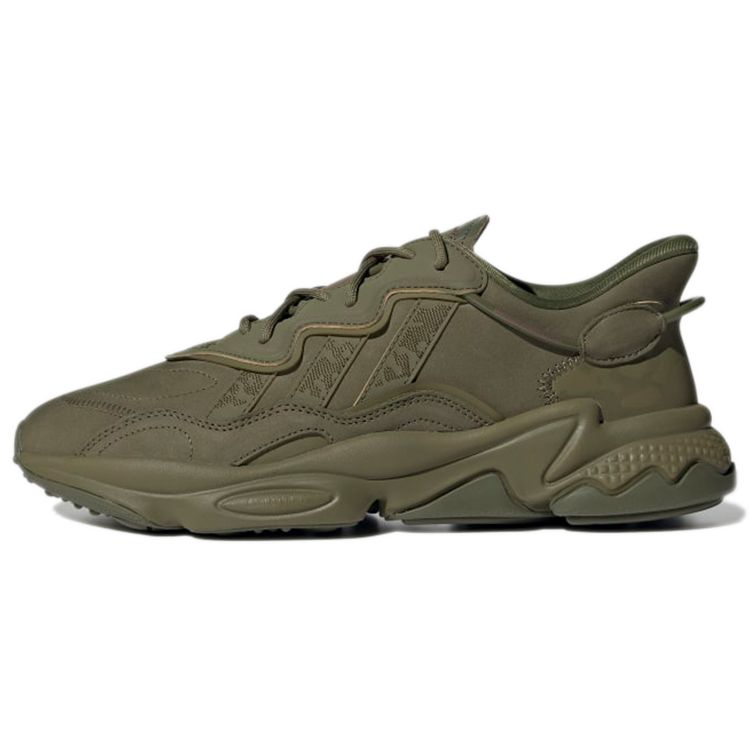 Adidas Originals Ozweego Fabric Synthetic Leather Round Toe Lace-Up Slip-Resistant Durable Low-Top Lifestyle Casual Shoes Unisex sneaker GY9020