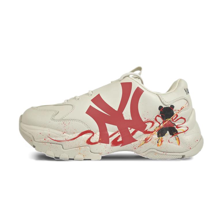 MLB Big Ball Chunky Low top Chunky Sneakers Unisex Ecru 3ASHC104N-50BGS(Team352-) 44