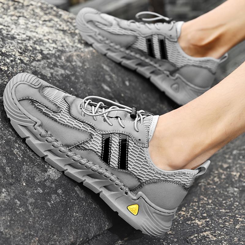 38-46 Summer Men's Large-size Breathable and Comfortable Outdoor Walking Casual Shoes Hiking Sneakers