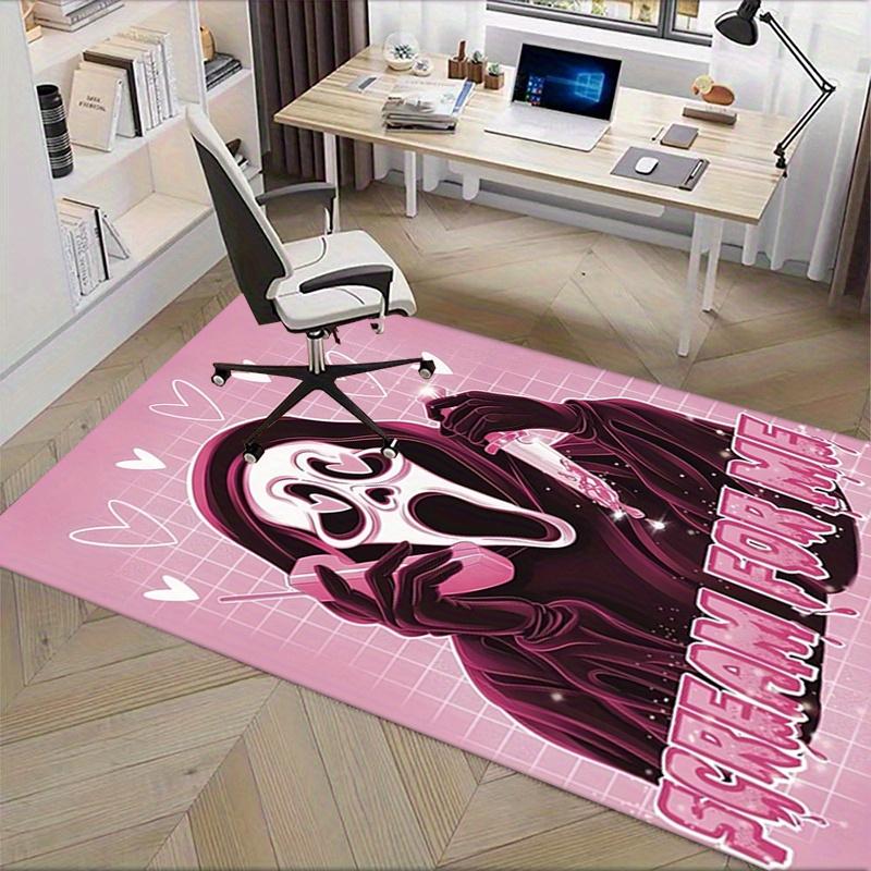 1pc Scream,Mask,Heart Office Carpet Soft Polyester Entrance Carpet Washable Non slip Machine Washabl