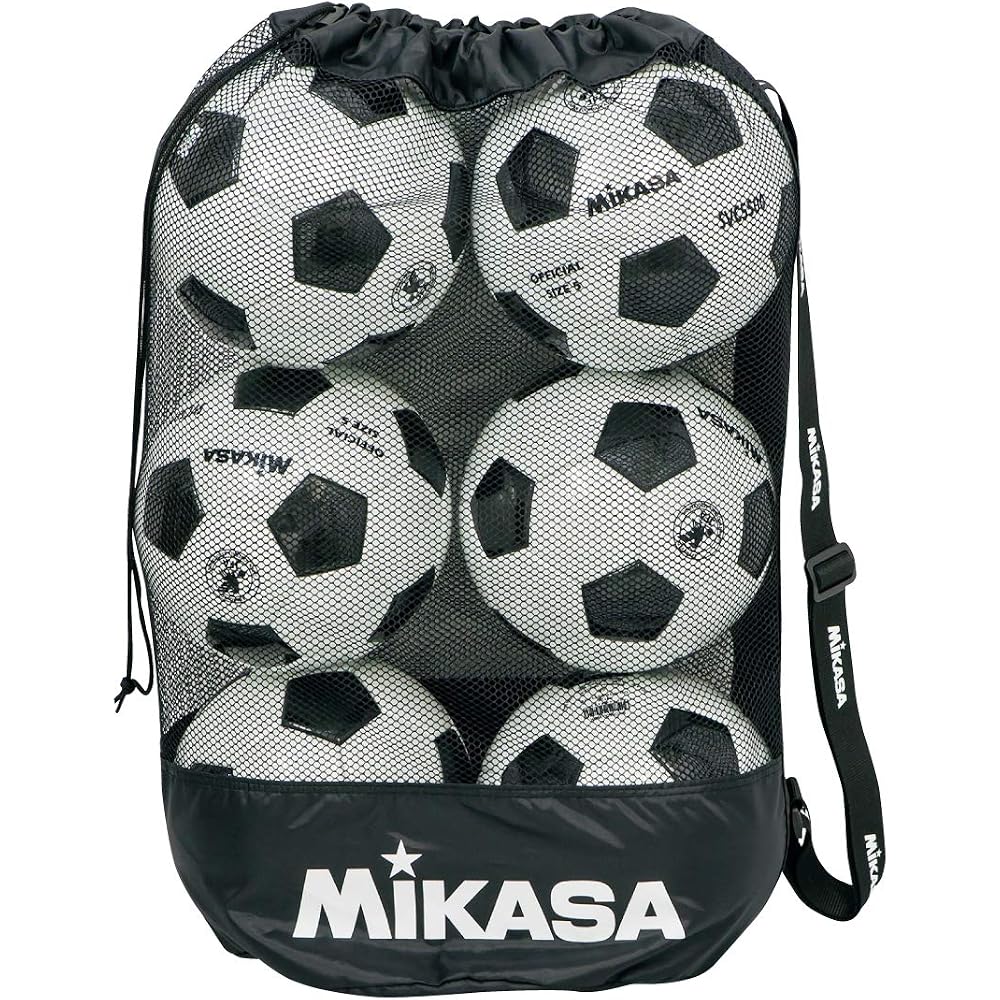 MIKASA Ball Bag Mesh Drawstring Medium Size Sports Equipment