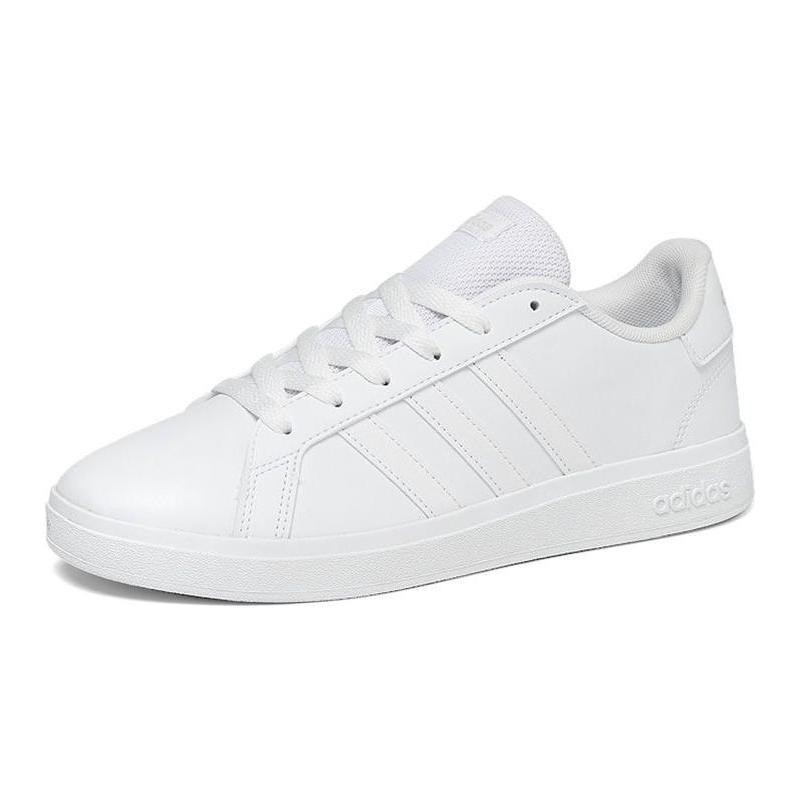 Adidas Neo GRAND COURT Synthetic Leather Abrasion Resistant Low top Kids' Skateboarding Shoes White Kids' FZ6158