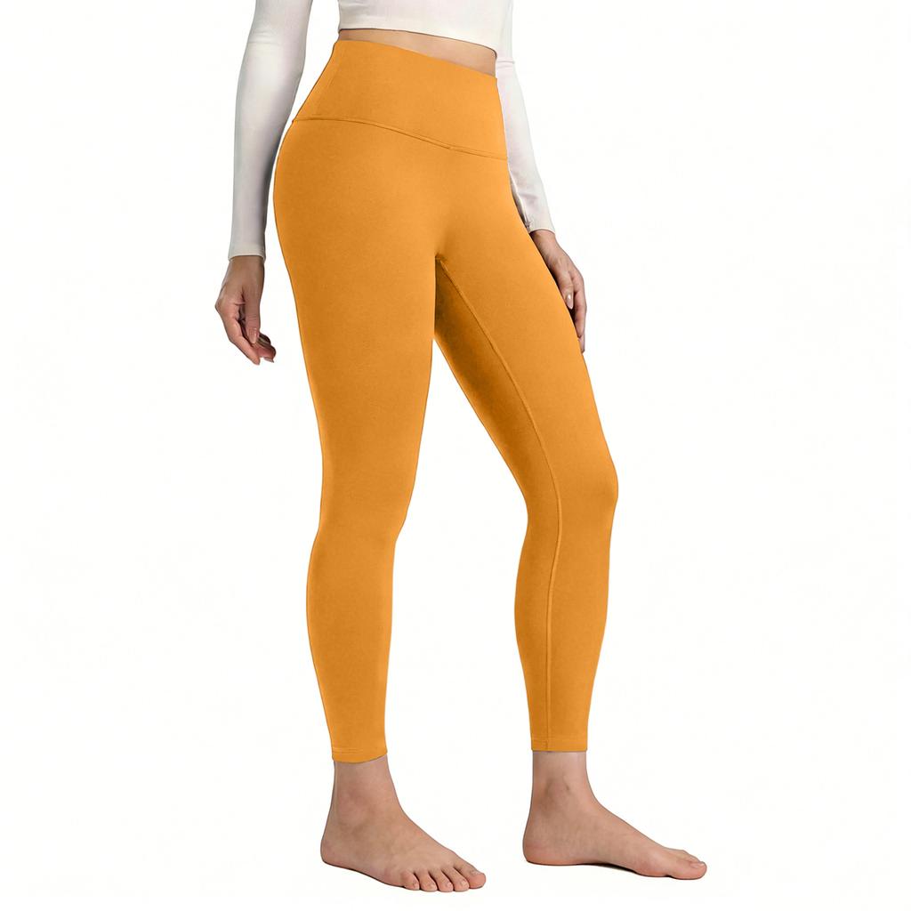 Pantalones de Yoga Fitness de Secado Rápido para Exteriores con Levantamiento de Glúteos de Color Melocotón para Mujer