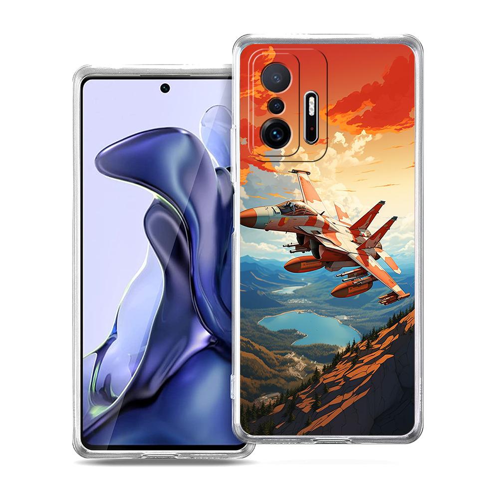 

Sky Jet Fighter Phone Case for Xiaomi Mi Poco F3 X3 X4 GT NFC M3 M4 11 Ultra 12 11X 11i Pro Lite 5G Soft Transparent Cover Capas Xiaomi 12 Pro