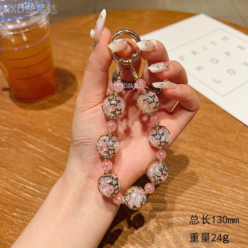 High-End Pearl Beaded Phone Chain Compatible with Apple Phone Case iPhone Huawei Bracelet Wrist Strap Anti-