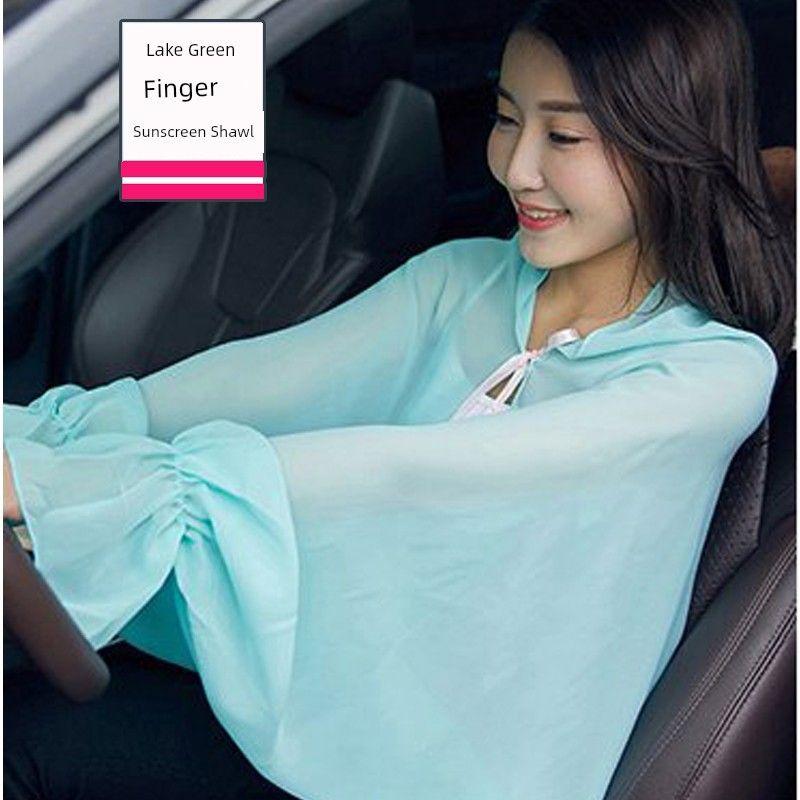 

Солнцезащитные нарукавники Защита рук Летние женские перчатки для вождения, езды на велосипеде, солнцезащитные Тонкие длинные УФ-защита Нарукавник Нарукавники Ледяные нарукавники Pure Lake Green Shawl [Finger]] All yards