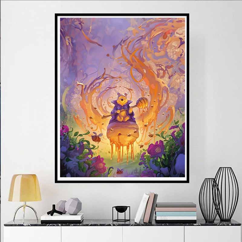Disney Diamond Painting 5D DIY Magical Winnie The Pooh Art Mosaic Embroidery Decoration Cross Stitch Gift