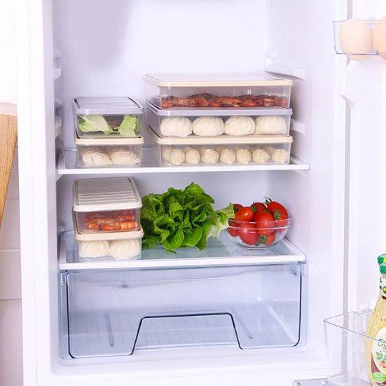Food Preservation Refrigerator Plastic Storage Box Freezer Container with Lid