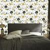 Lions Trees Leaves and Dots Wallpaper for Living Room and Bedroom 50x1000