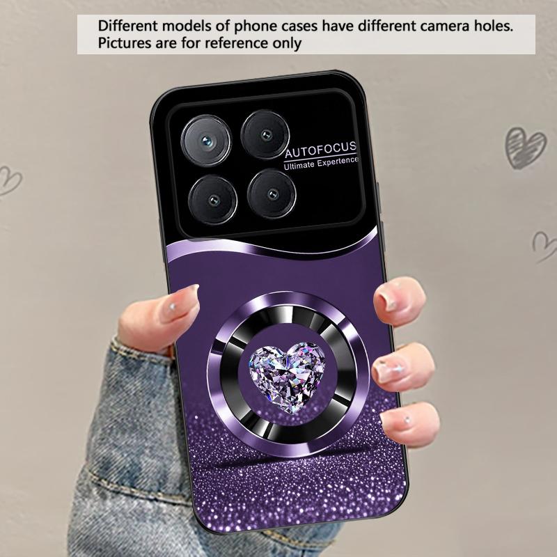 Lila Kreis Diamant Für Xiaomi Poco X7 M7 Pro 5G M5 X4Pro M4 6 4G C65 75 F6 F5 X6 5 7 X5 F7 Ultra M5S 4Pro 5G weiche Handyhülle