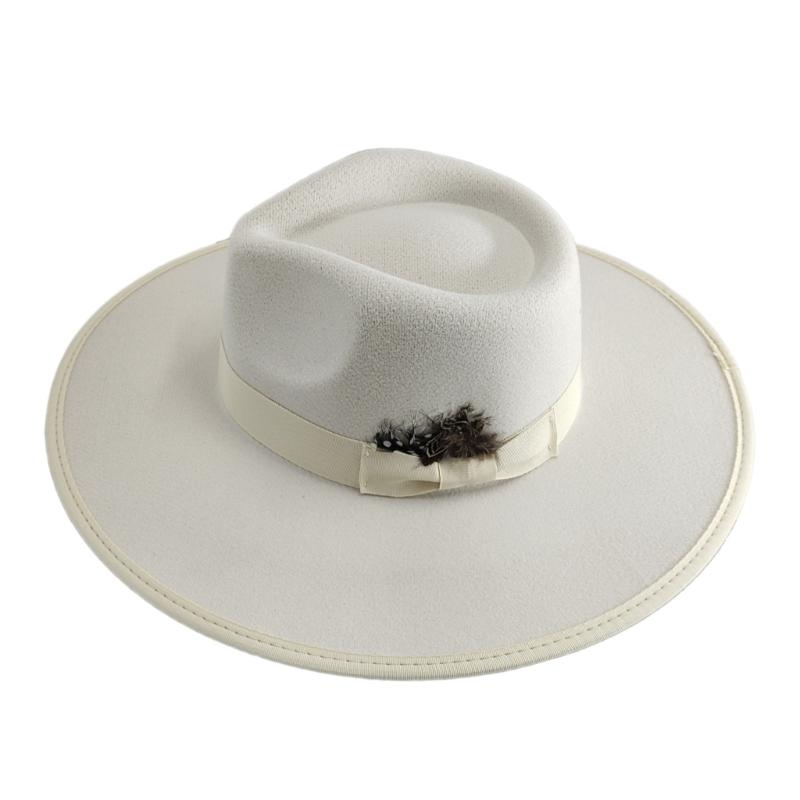 Stylish Wide Border Hat Sun Protecting Fashionable Hat British Styles Hat for Holiday Celebrations