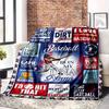 Baseball Passion Quotes And Motivations For Players And Lovers Multipurpose Customizable Blanket Customize Text Warmthful Decor Suitable For Sofa